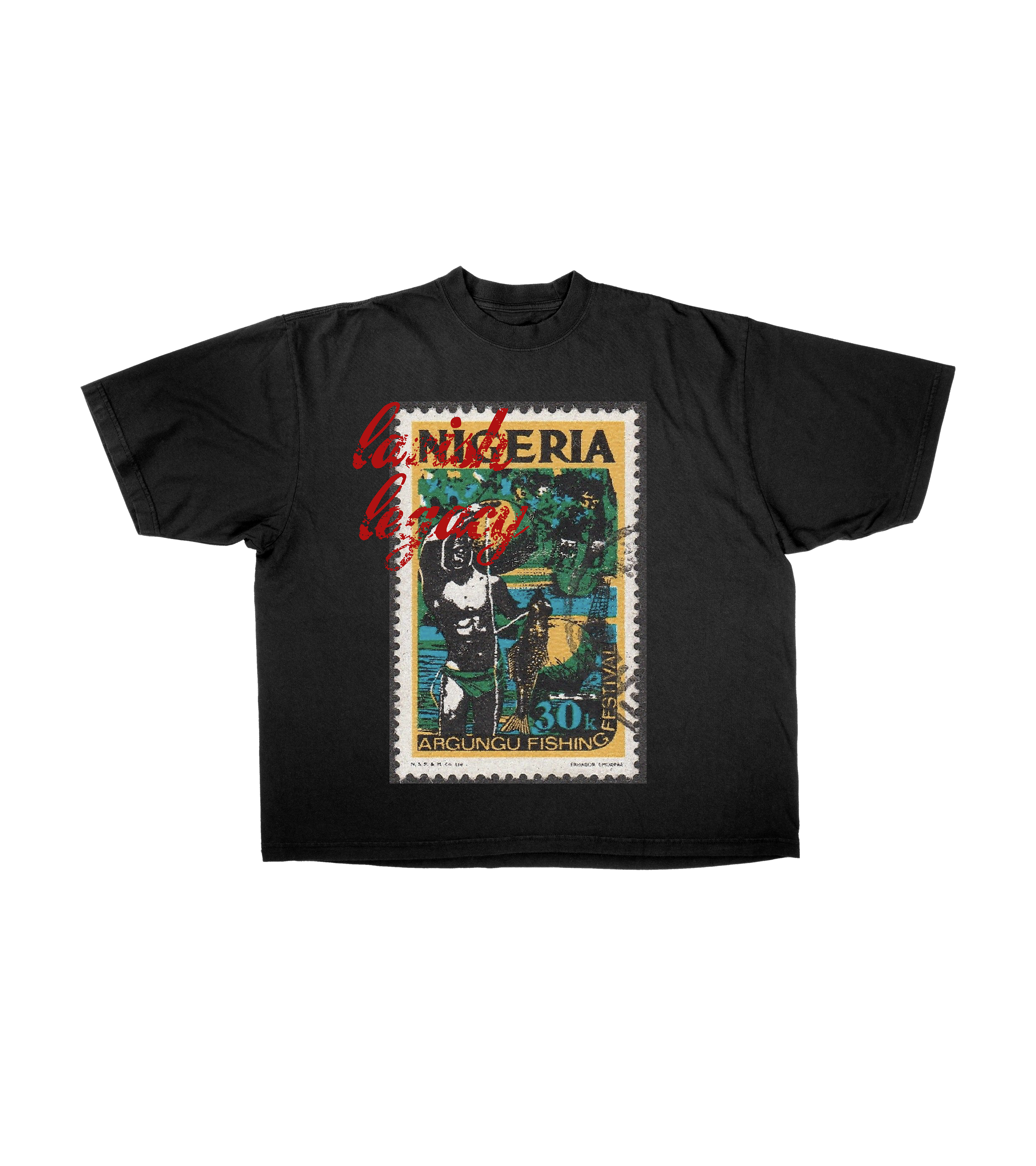 9ja Fishing Stamp Tee