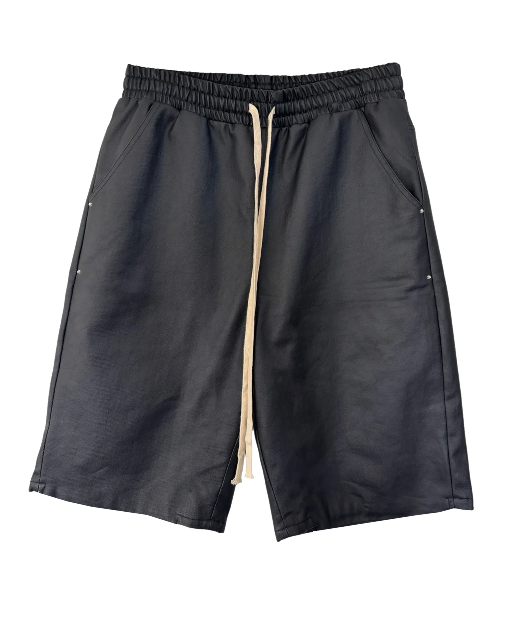 "Triple Black" Wax Shorts