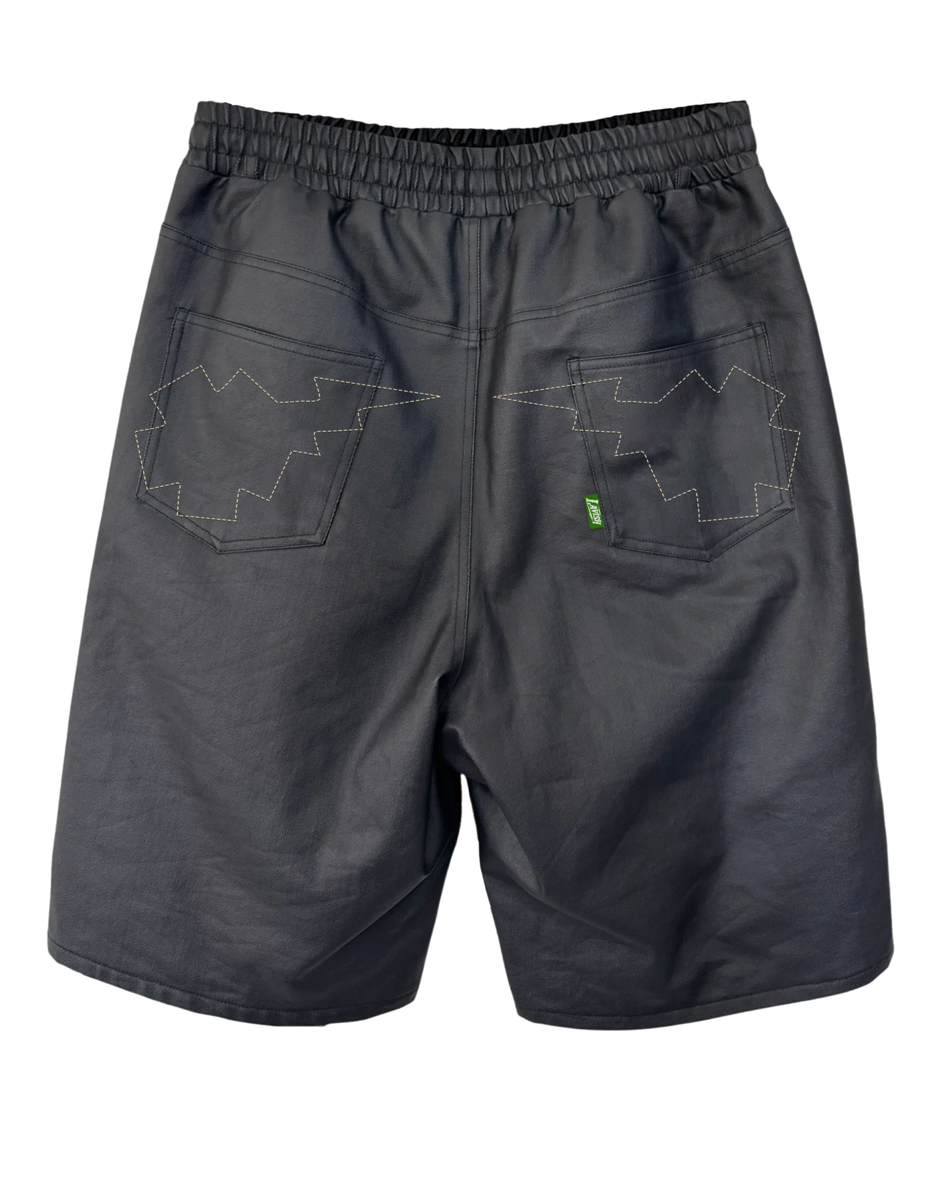 "Triple Black" Wax Shorts
