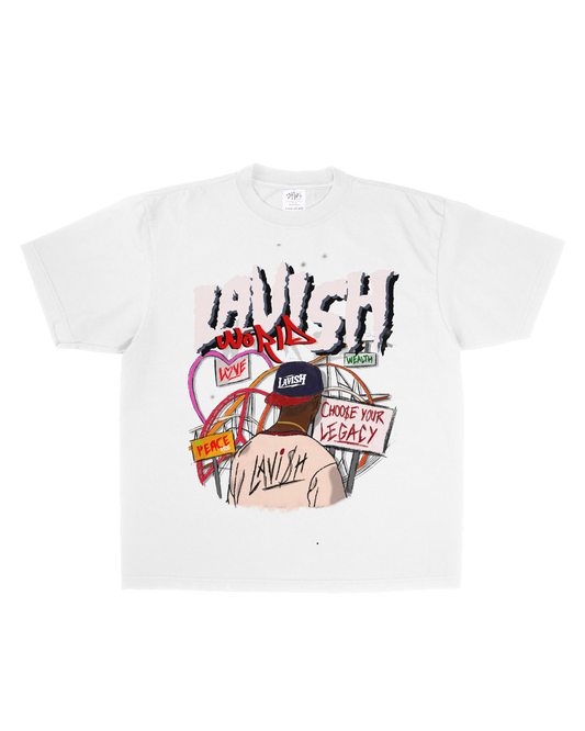 Lavish World Amusement Park Tee White